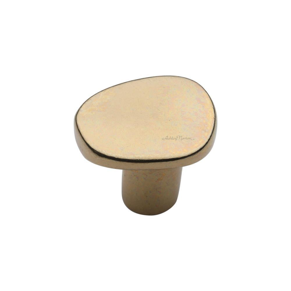 Ashley Norton 3927 Round Stone Knob in Natural Bronze