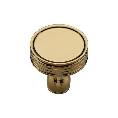 Ashley Norton MT4547 Ridged Knob in Unlacquered Brass