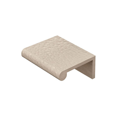 Ashley Norton MK8430 Rear-Mounted Hammered Edge Pull in Satin Nickel