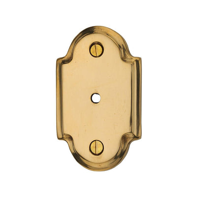 Ashley Norton MT42SR Arched Backplate in Unlacquered Brass