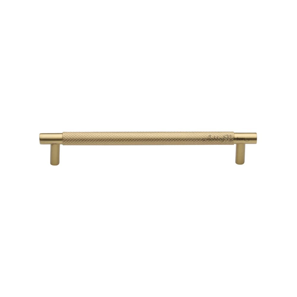 Ashley Norton MT4461 Bern Partial Knurled Pull in Satin Brass