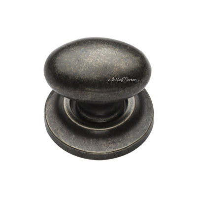 Ashley Norton 114 Egg Knob on Rose in Medium White Bronze