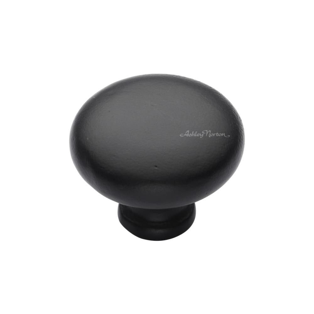 Ashley Norton 117 Round Knob in Matte Black