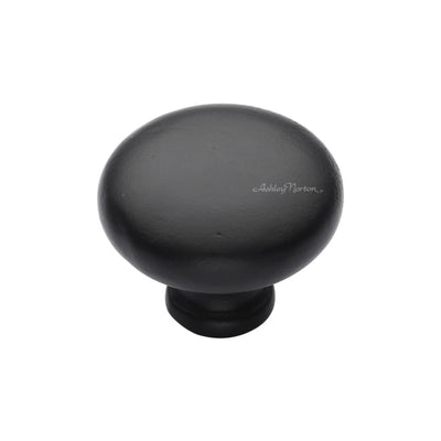 Ashley Norton 117 Round Knob in Matte Black