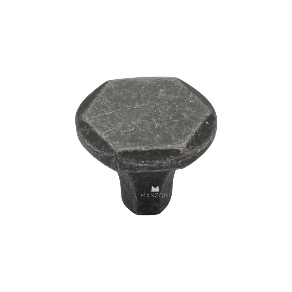 Ashley Norton MG0826 Parisian Knob in Vintage Black Iron
