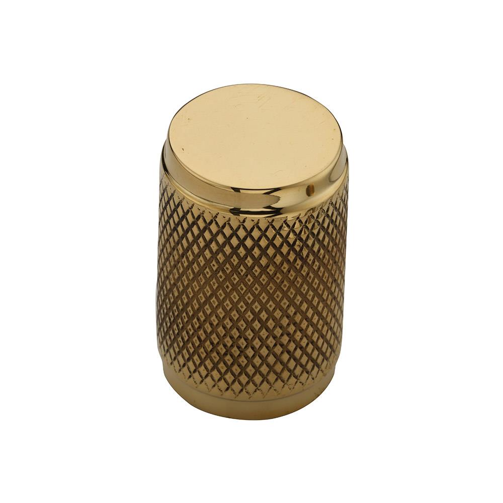 Ashley Norton MT3850 Knurled Stick Cabinet Knob in Unlacquered Brass