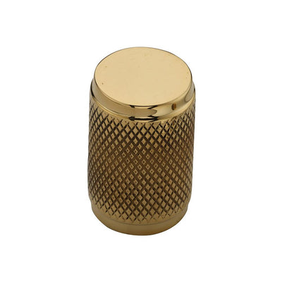 Ashley Norton MT3850 Knurled Stick Cabinet Knob in Unlacquered Brass