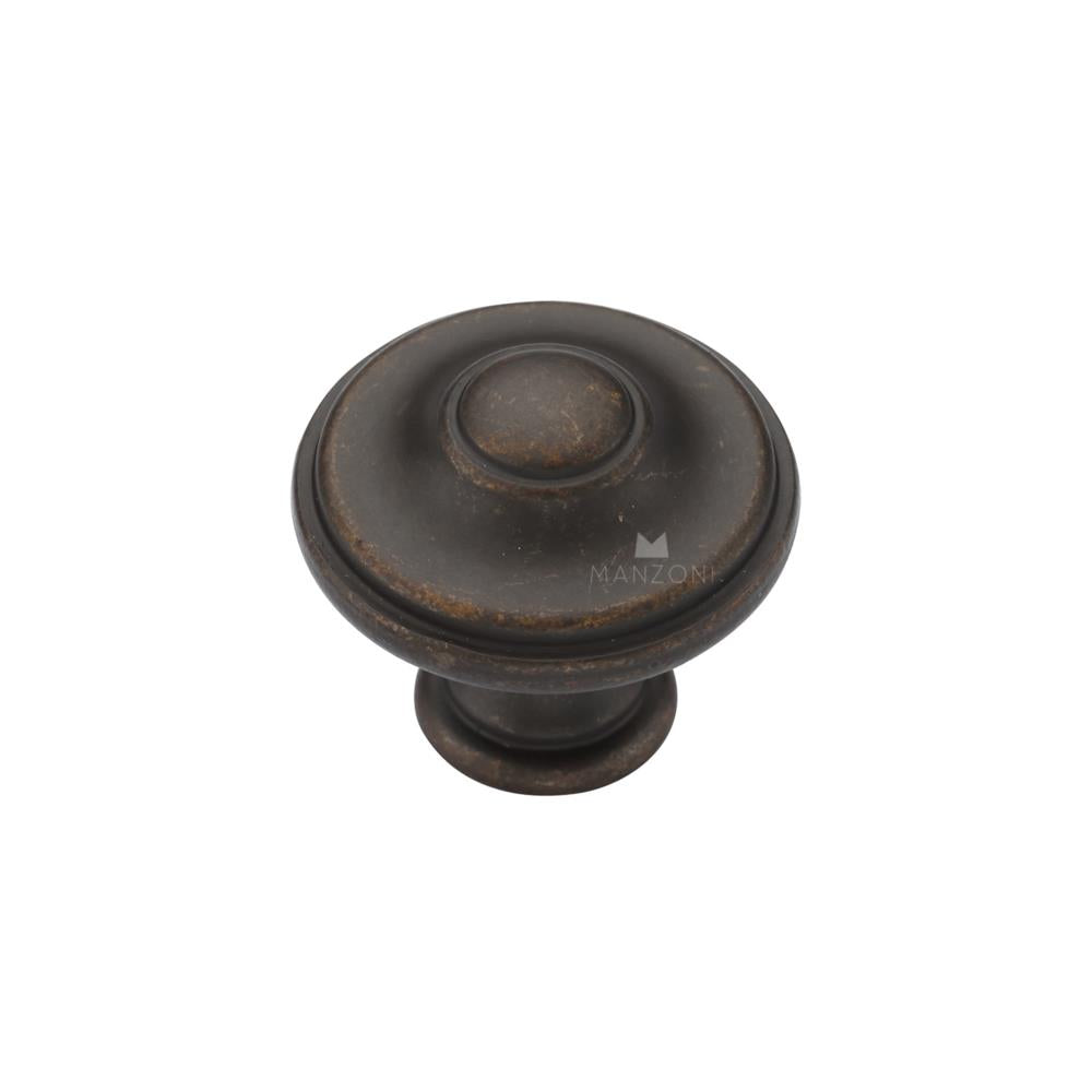 Ashley Norton MB4408 Domed Round Knob in Lacquered Bronze