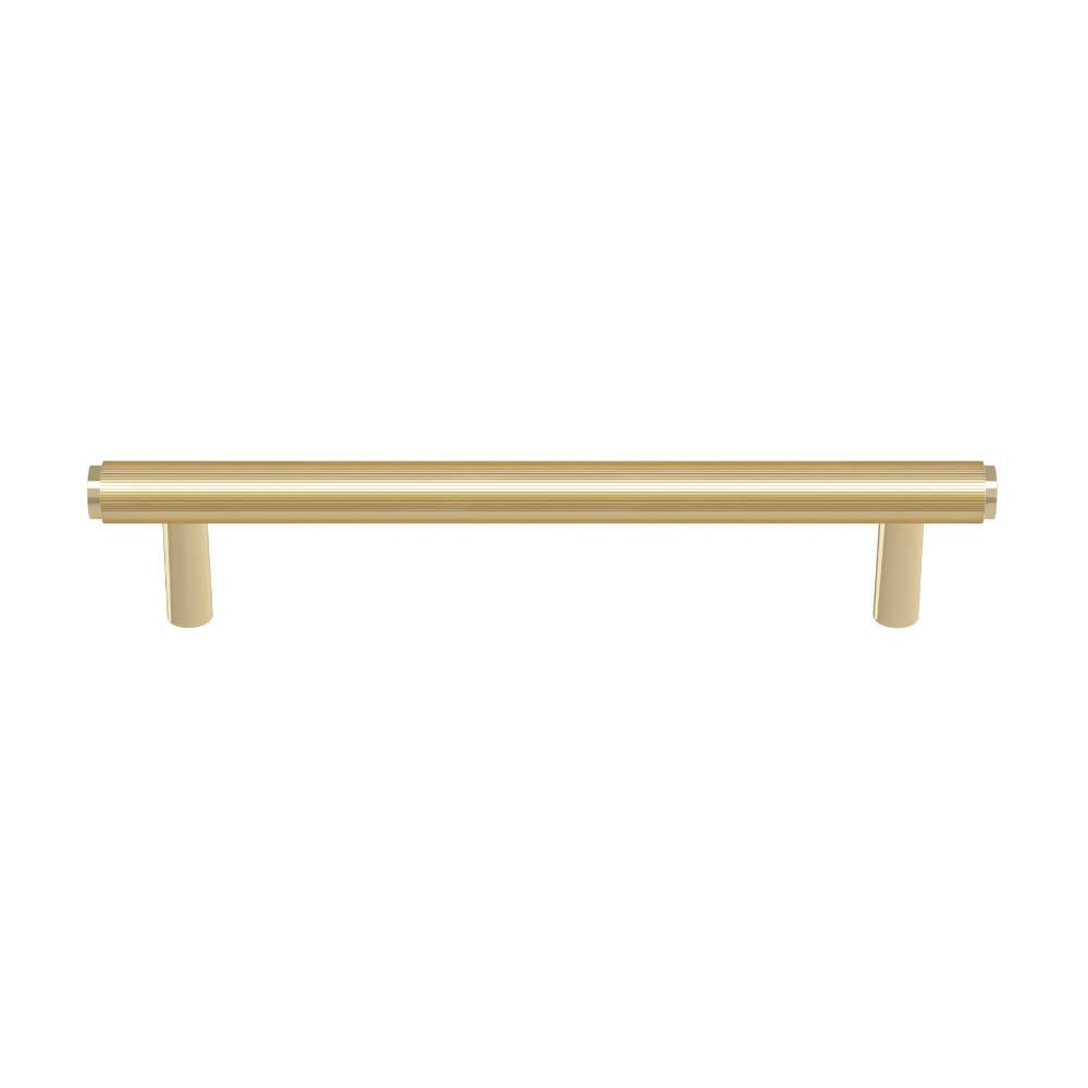Ashley Norton V1447 Lucerne Reeded Appliance Pull in Unlacquered Brass