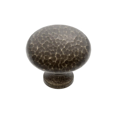 Ashley Norton H117 Hammered Round Knob in Medium White Bronze