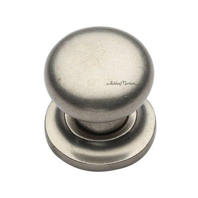 Ashley Norton 113 Round Knob on Rose in White Bronze