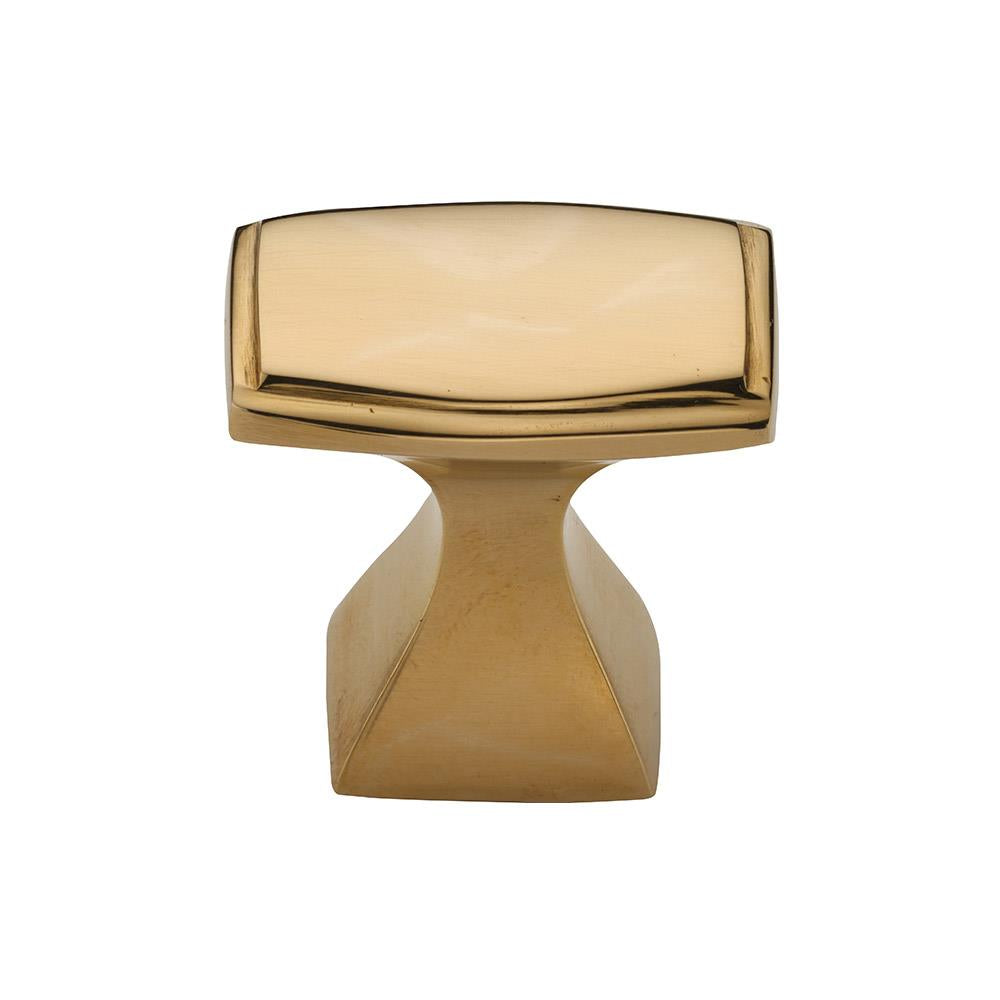 Ashley Norton MT0333 Deco Knob in Unlacquered Brass