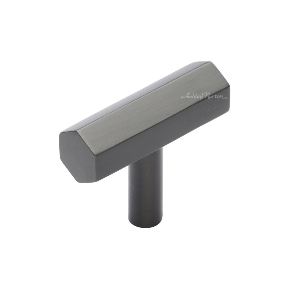 Ashley Norton MT4423 Hex T-Pull Cabinet Knob in Flat Black