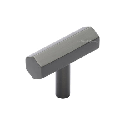 Ashley Norton MT4423 Hex T-Pull Cabinet Knob in Flat Black