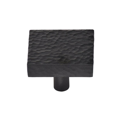 Ashley Norton MK3685 Hammered Square Knob in Flat Black