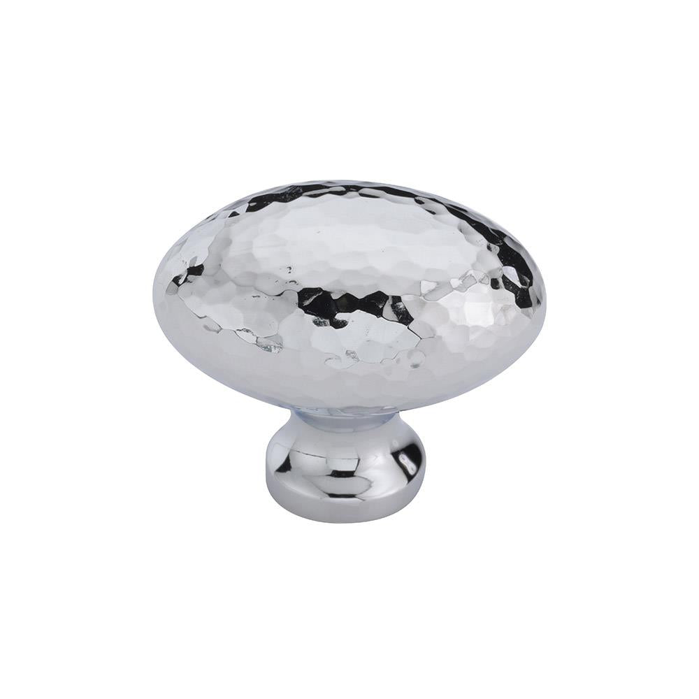 Ashley Norton MK0118 Hammered Egg Cabinet Knob in Polished Nickel