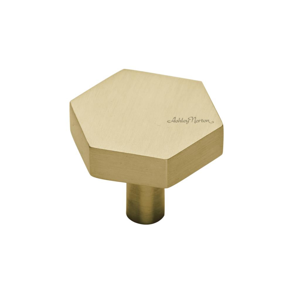 Ashley Norton MT4334 Brighton Cabinet Knob in Satin Brass