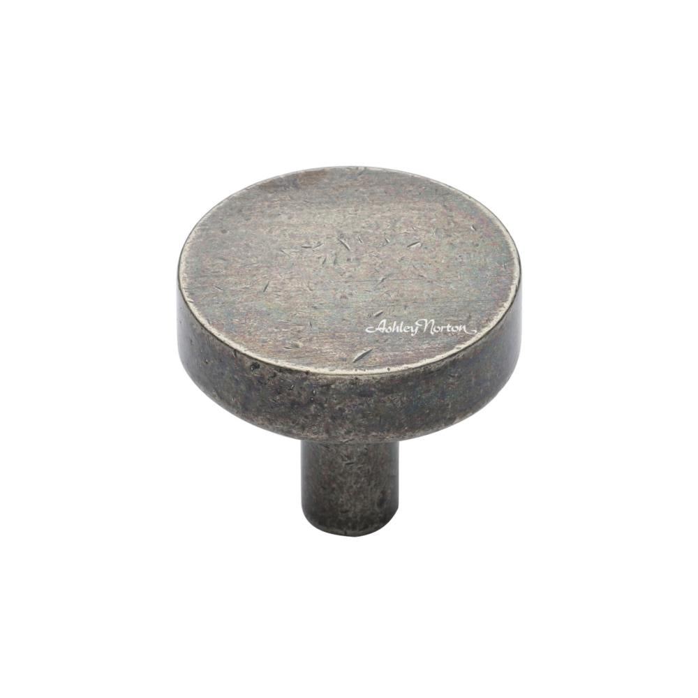 Ashley Norton 3884 Round Disc Knob in Medium White Bronze