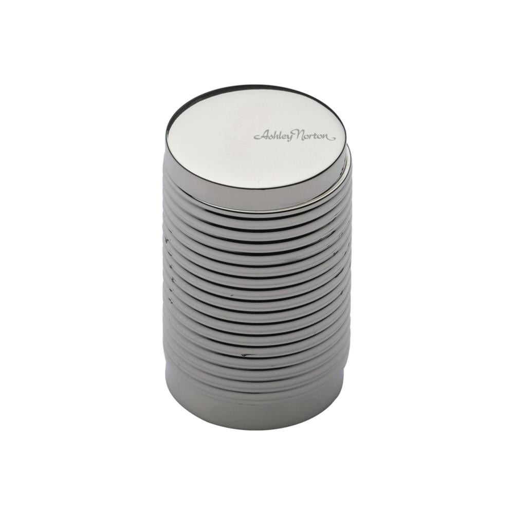 Ashley Norton MT3840 Reeded Stick Cabinet Knob in Polished Nickel