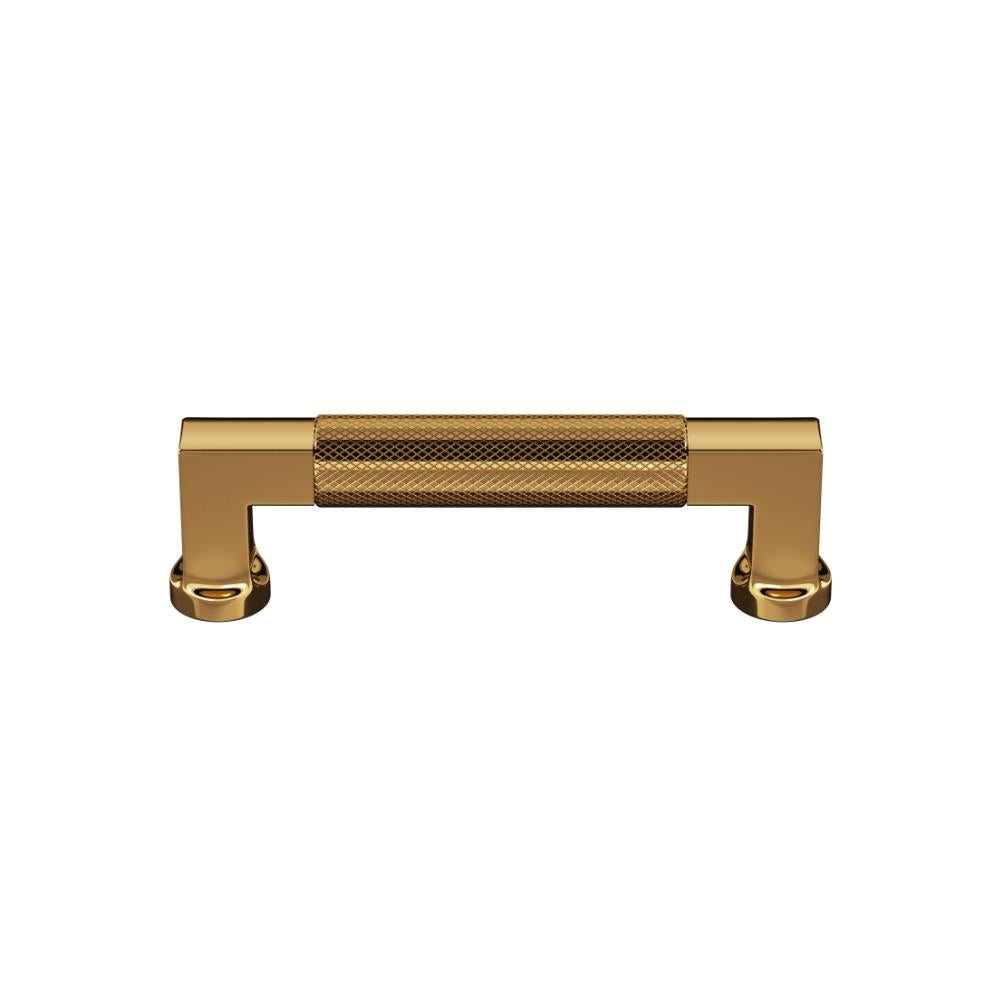 Ashley Norton MT0315 Knurled Bauhaus Cabinet Pull in Unlacquered Brass