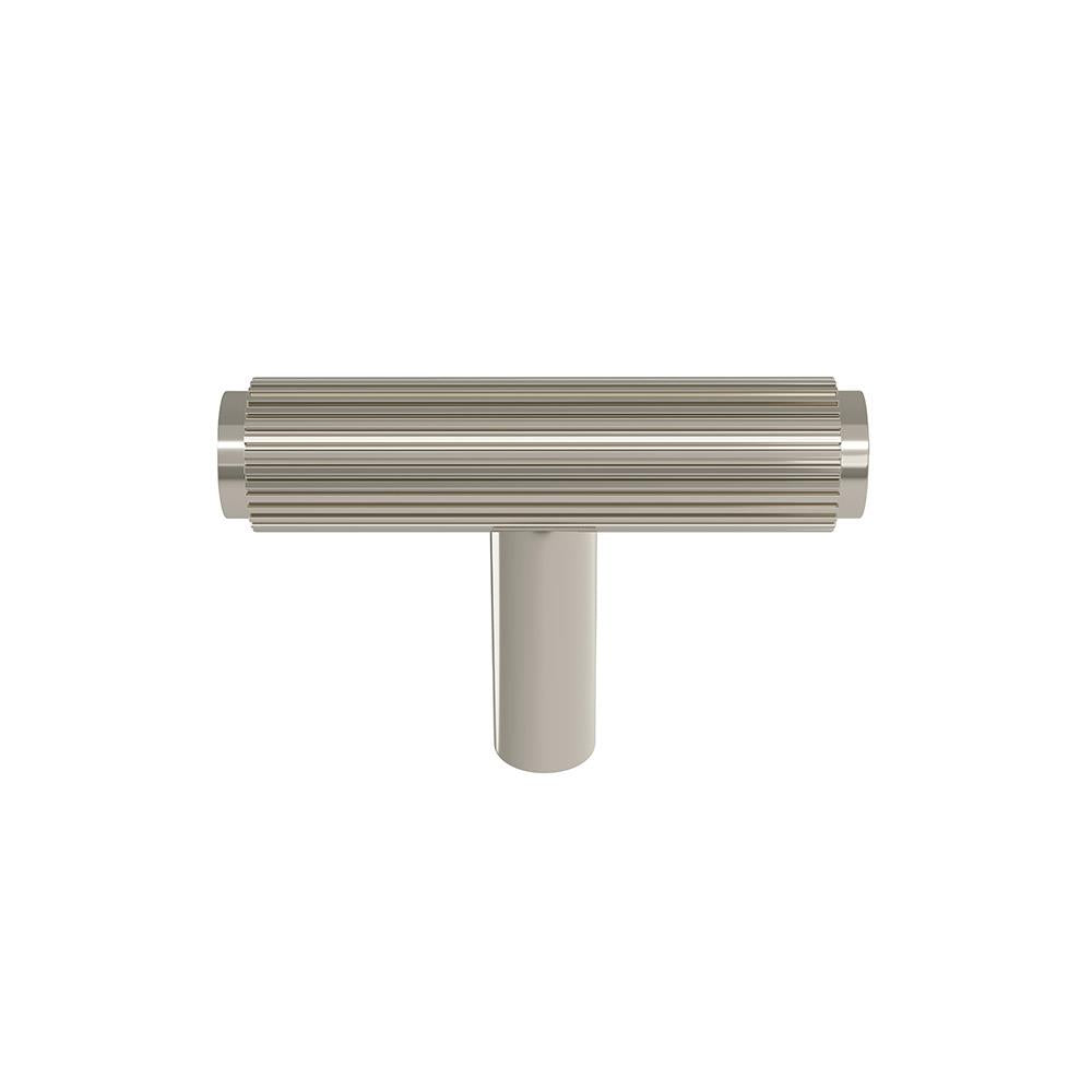 Ashley Norton MT4404 Lucerne Reeded T-Bar in Polished Nickel