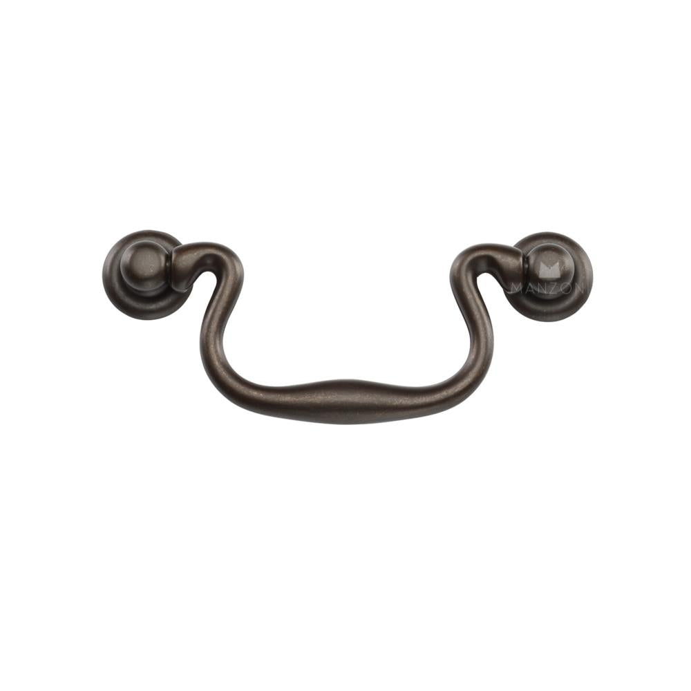 Ashley Norton MB3019 Swan Drop Pull in Lacquered Bronze
