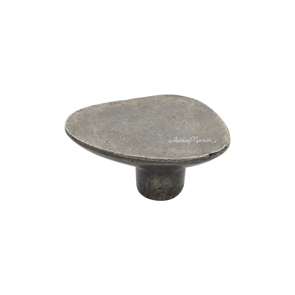 Ashley Norton 3920 Oblong Stone Knob in Medium White Bronze