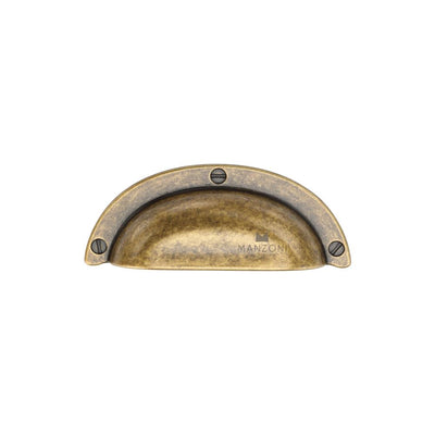 Ashley Norton MB5120 Faux Screw Bin Pull in Distressed Brass