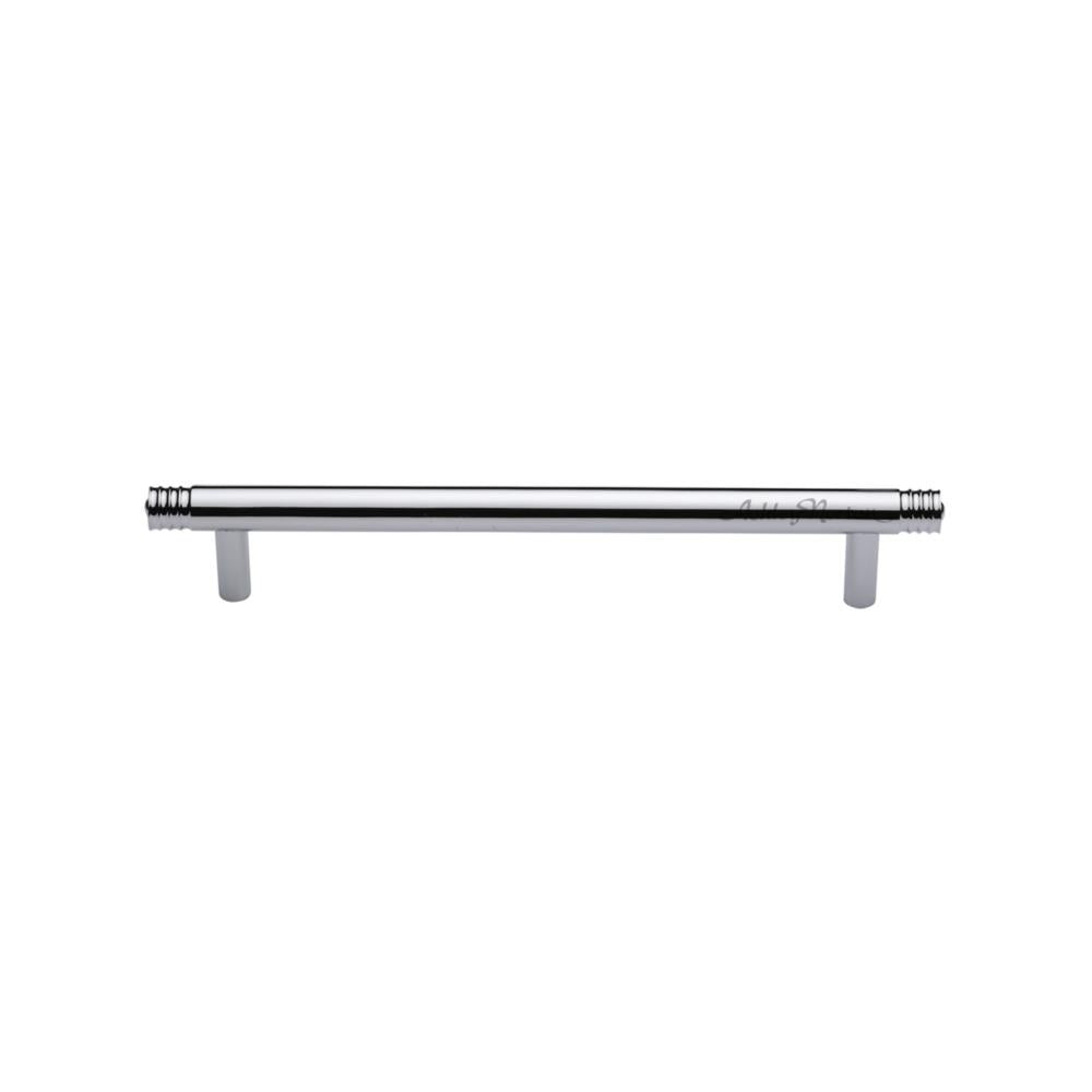 Ashley Norton MT4446 Zurich Ridged Pull in Polished Chrome