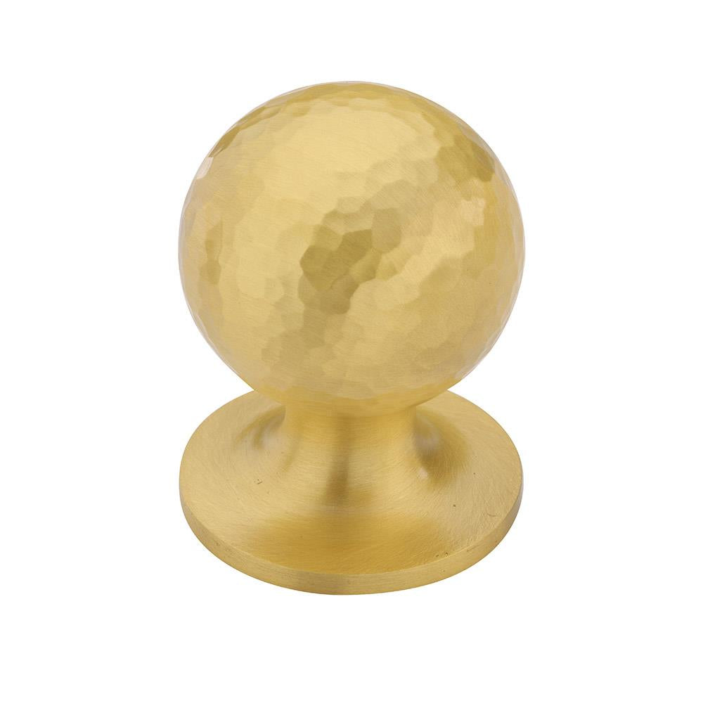 Ashley Norton MK8321 Hammered Orb Knob in Satin Brass