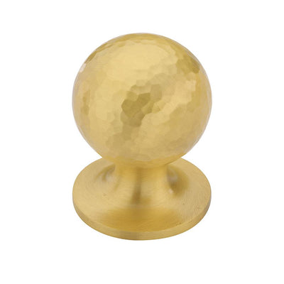 Ashley Norton MK8321 Hammered Orb Knob in Satin Brass