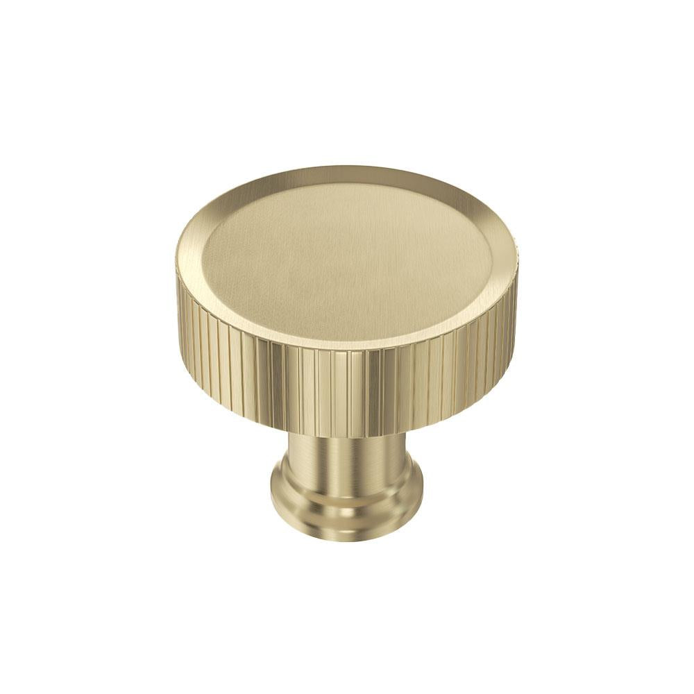 Ashley Norton MT4660 Blackburn Reeded Knob in Satin Brass