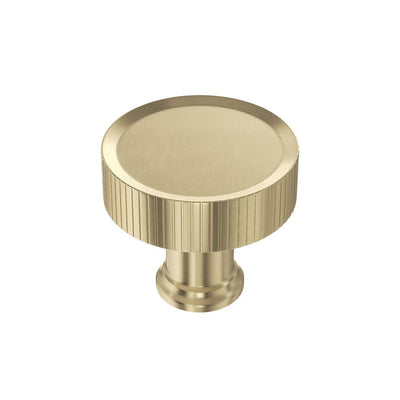 Ashley Norton MT4660 Blackburn Reeded Knob in Satin Brass