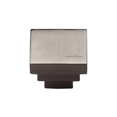 Ashley Norton MT3672 Square Stepped Knob in Satin Nickel