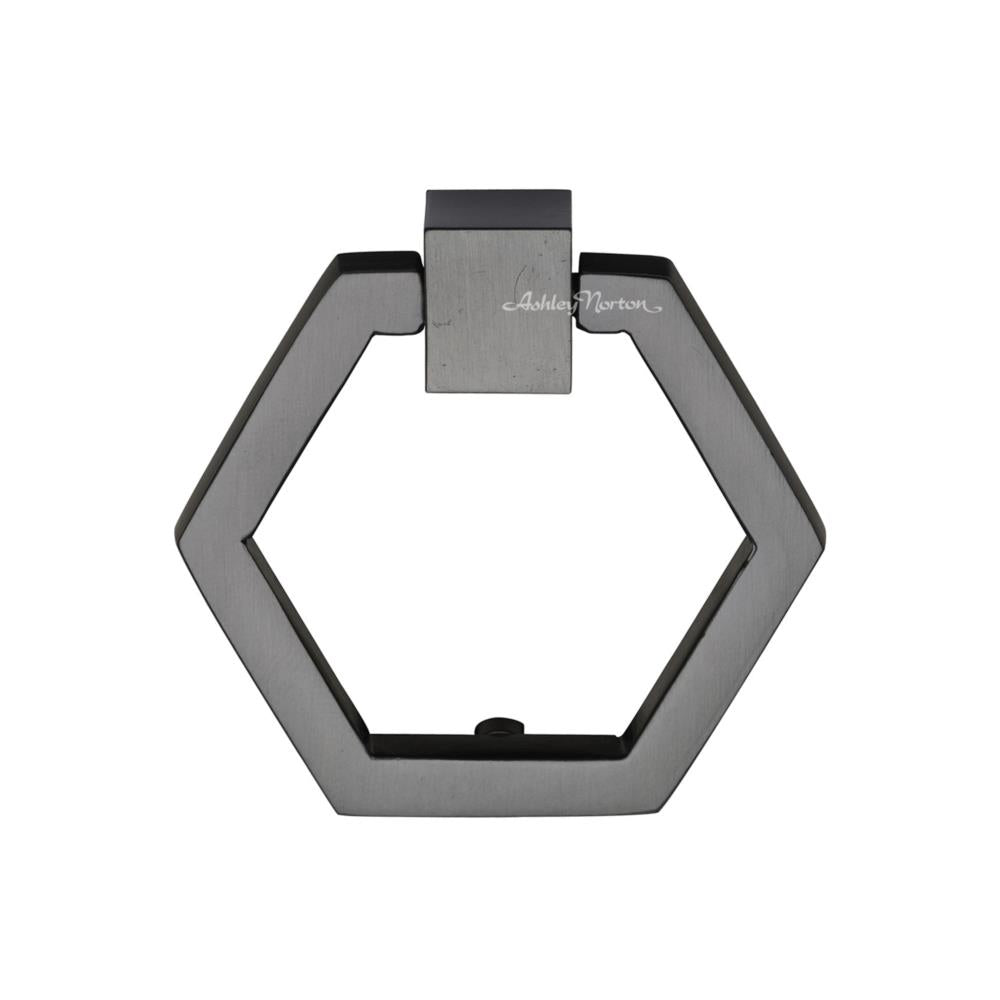 Ashley Norton MT6334 Open Hex Drop Pull in Flat Black