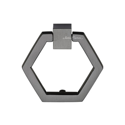 Ashley Norton MT6334 Open Hex Drop Pull in Flat Black