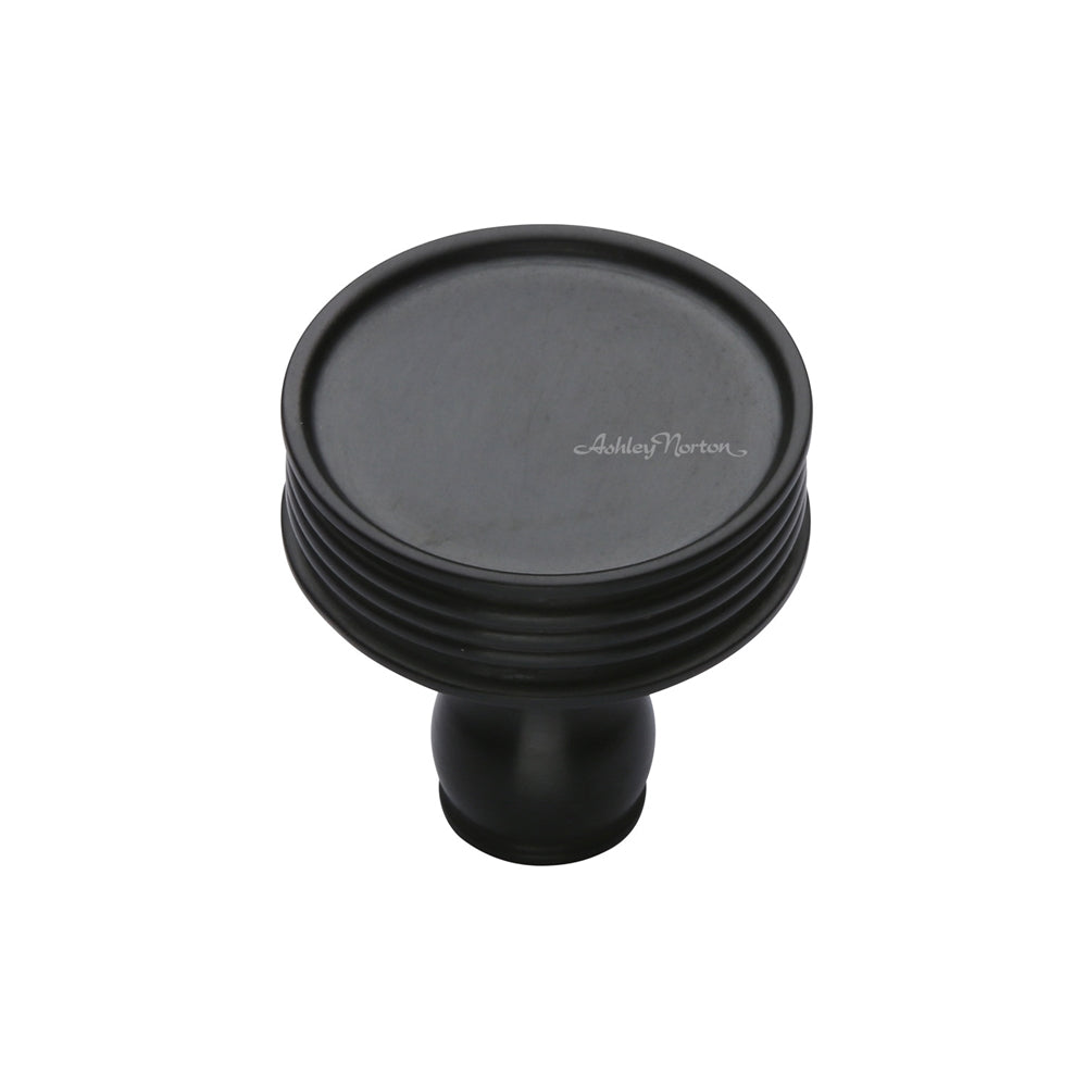 Ashley Norton MT4547 Ridged Knob in Dark Oil Rubbed