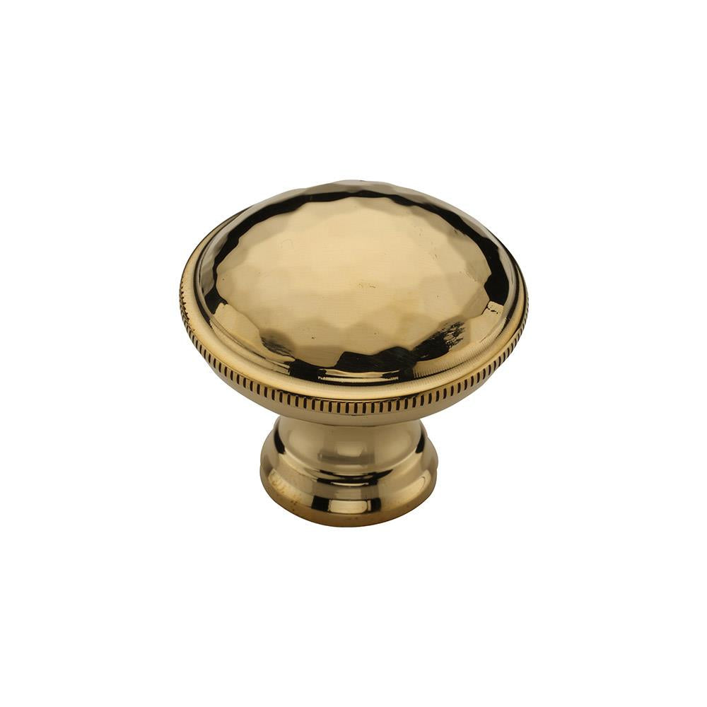 Ashley Norton MT4545 Hammered Knob in Unlacquered Brass