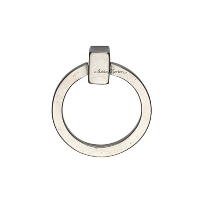 Ashley Norton 6361 Round Drop Pull in White Bronze