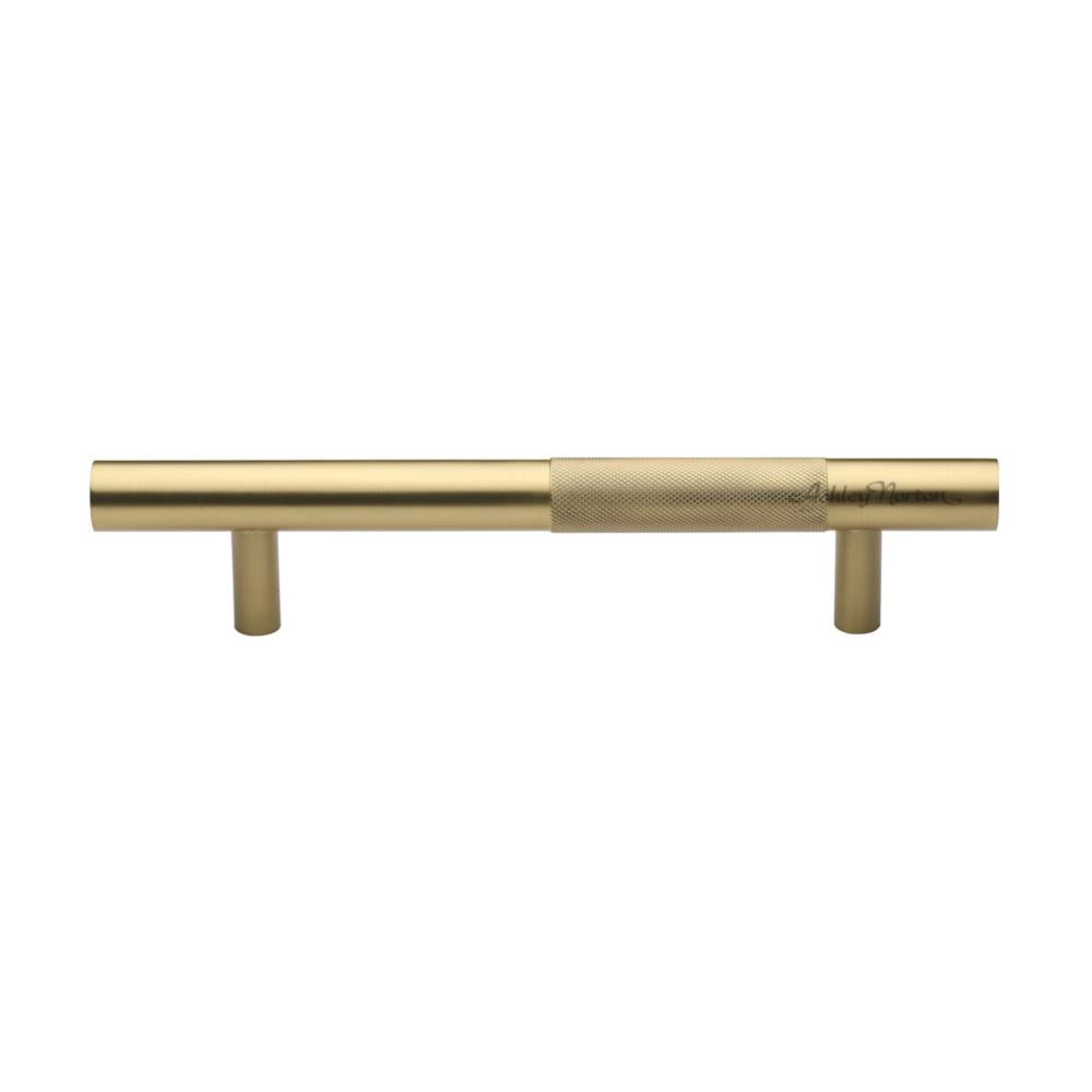 Ashley Norton V1365 Bar Knurled Appliance Pull in Satin Brass