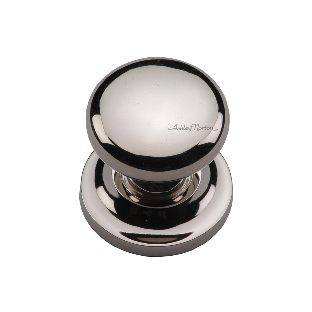 Ashley Norton MT0113 Round Knob on Rose in Polished Nickel