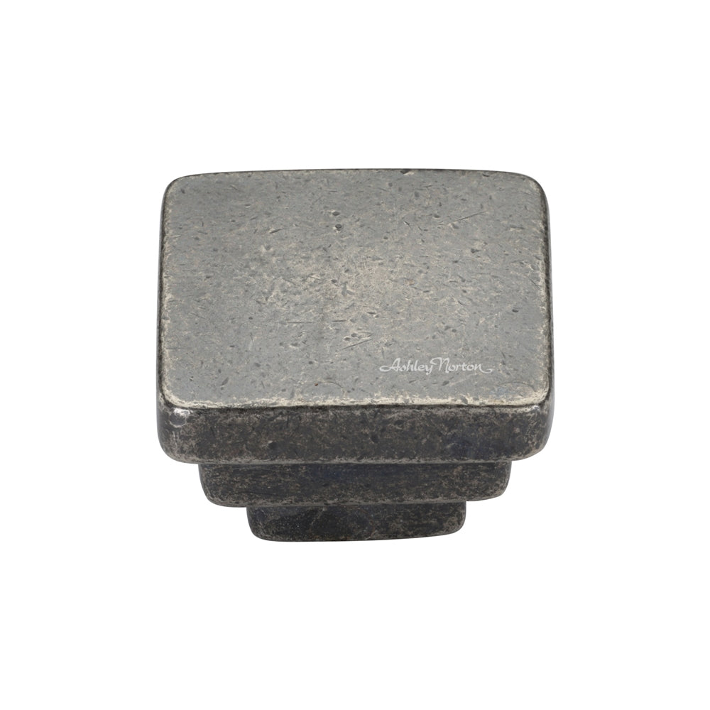 Ashley Norton 3672 Square Step Knob in Medium White Bronze