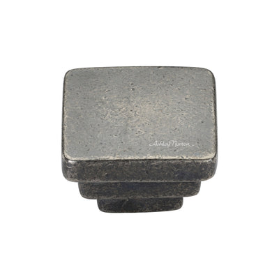 Ashley Norton 3672 Square Step Knob in Medium White Bronze
