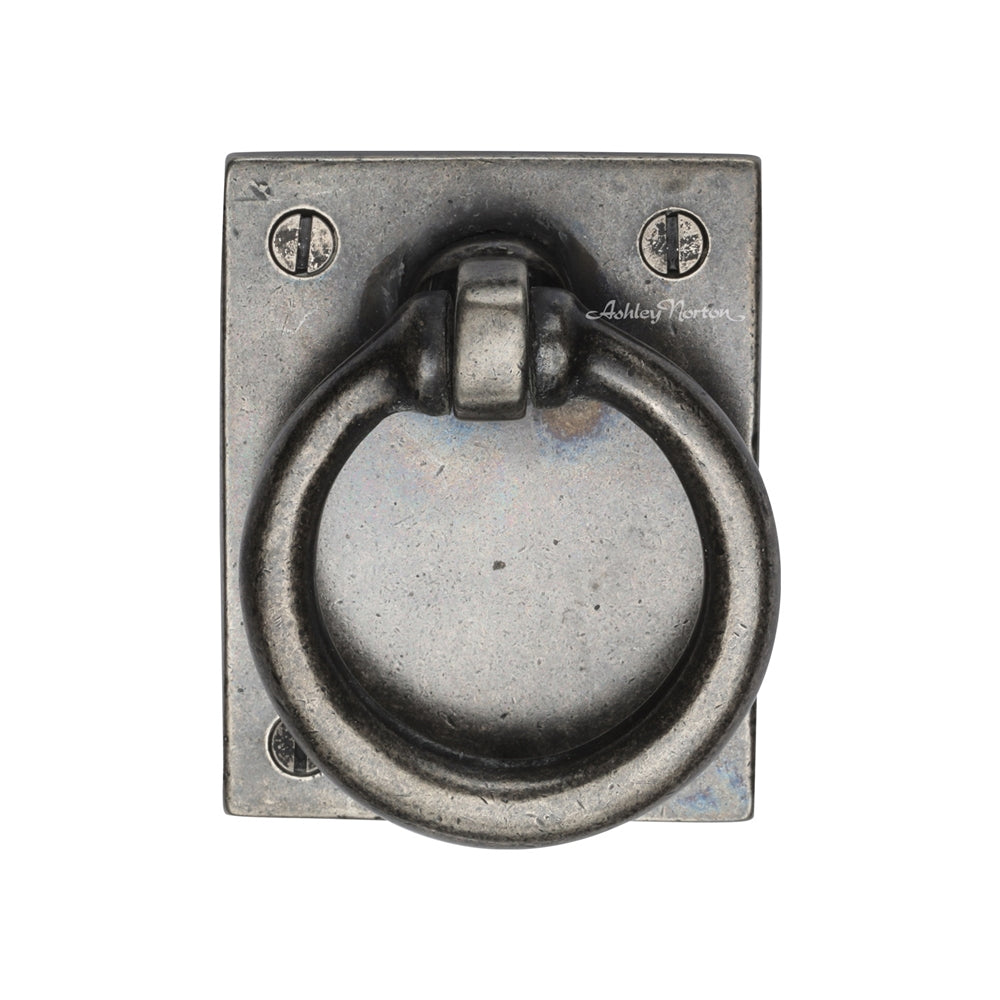 Ashley Norton 6367 Drop Pull on Plate in Medium White Bronze