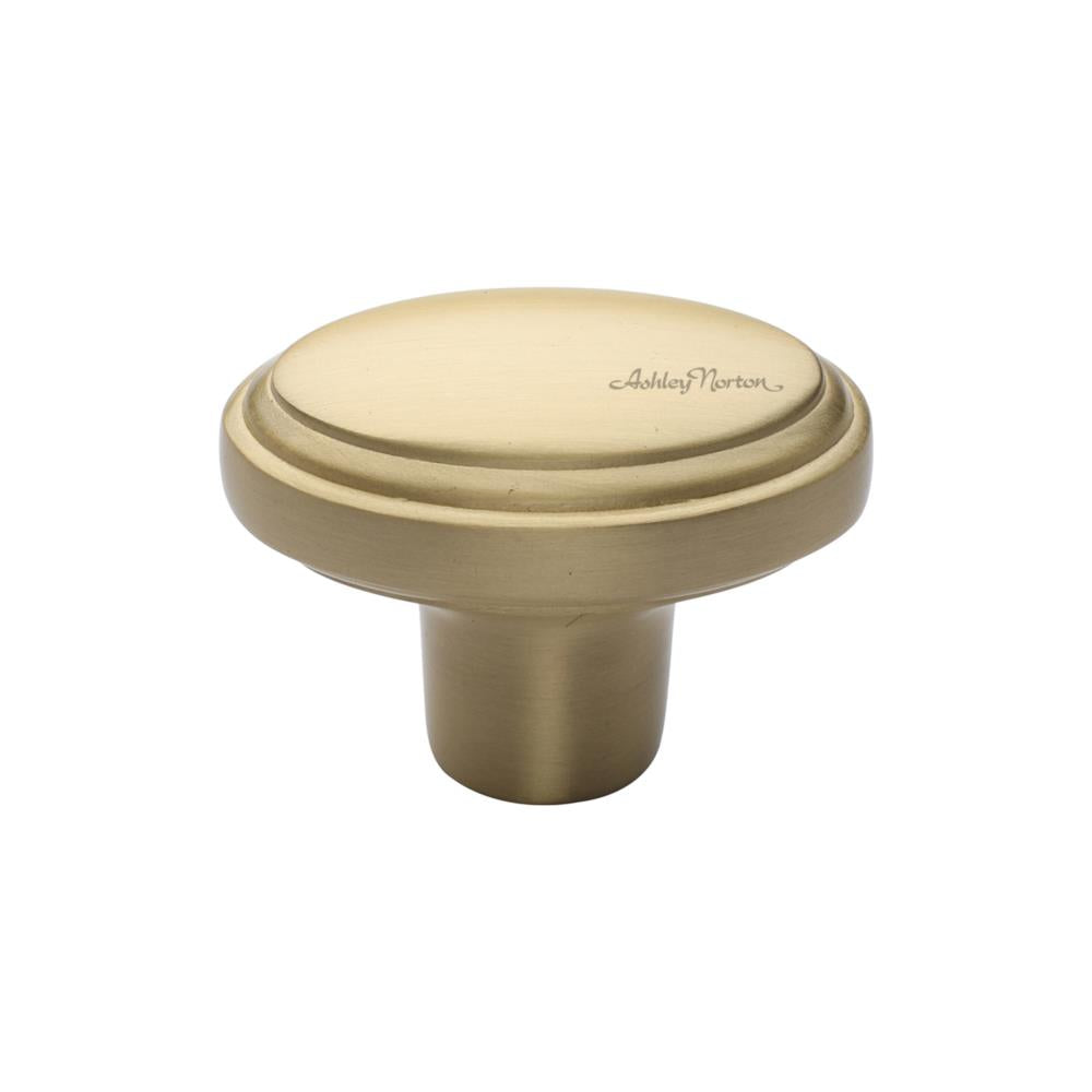 Ashley Norton MT3975 Oval Cabinet Knob in Satin Brass