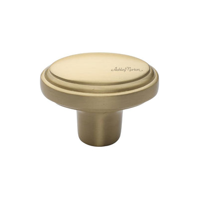 Ashley Norton MT3975 Oval Cabinet Knob in Satin Brass