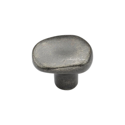 Ashley Norton 3927 Round Stone Knob in Medium White Bronze