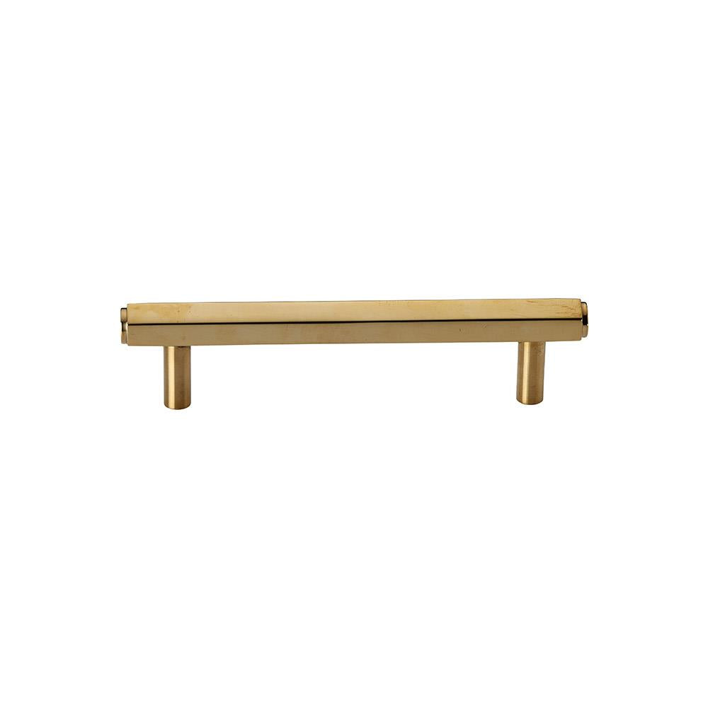 Ashley Norton MT4422 Hex Modern Profile Pull in Unlacquered Brass