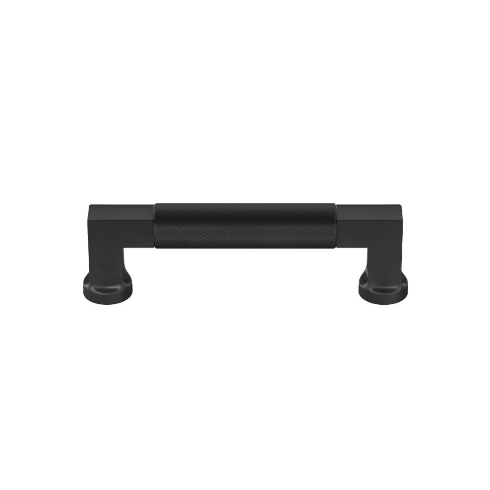 Ashley Norton MT0315 Knurled Bauhaus Cabinet Pull in Flat Black