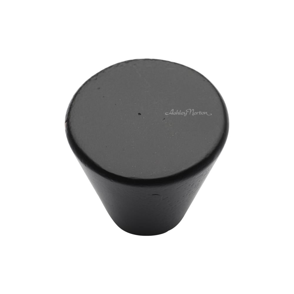 Ashley Norton 3189 Round Cone Knob in Matte Black